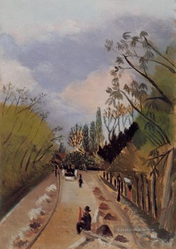  1898 - avenue de l observatoire 1898 Henri Rousseau Post Impressionism Naive Primitivism